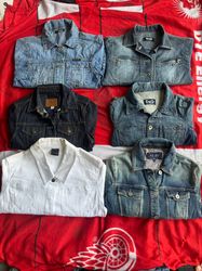Denim branded jackets 12 pieces