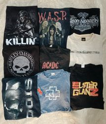 Musique, t-shirts graphiques des années 80 et géné..