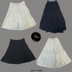 Jupe en coton noire et blanche tendance – Essentie..