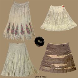 Chic Y2K Cream Cotton Skirt – Your New Go-To for S..