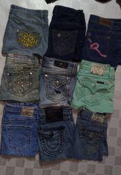 MISS ME TRUE RELIGION ROCAWEAR APPLE BOTTOM MINI S..