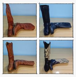 G0257 Stivali da Cowboy Vintage - 24 pezzi