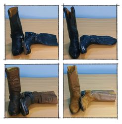 G0250 Stivali Vintage da Cow Boy - 24 pezzi