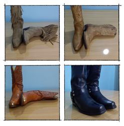 G0249 Stivali da Cowboy Vintage - 25 pezzi