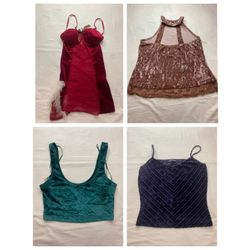Y2K Velvet Tops and Dresses RV-002