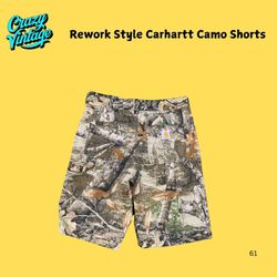 Rework Style Carhartt Camo Shorts