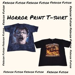 (FF-893) Horror print T-Shirt