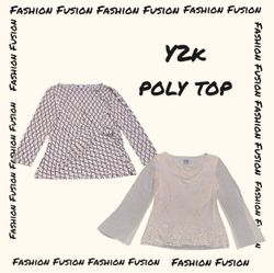 (FF-894) Y2k polly tops