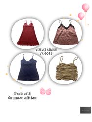 Y2k tops y2k camis (VR-0015) "Summer Edition"