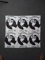 Stussy rielaborazione stile 8 ball t-shirt interna..