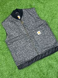 Carhartt Leaopard Rework style vests
