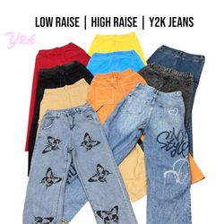 Y2K jeans | Low raise | High raise | Y2k Denim jea..