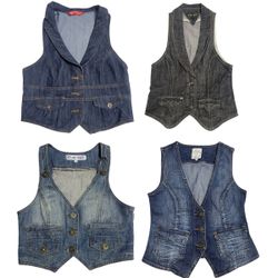 Coletes de Denim Y2K 13 Peças (Pacote Nº 02)