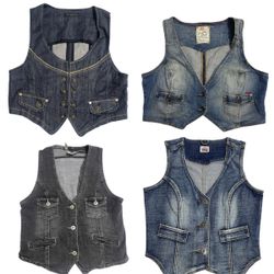 Coletes de Jeans Y2K 13 Peças (Pacote nº 03)