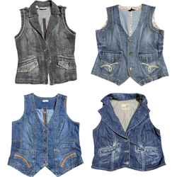 Y2K Denim Waistcoats 23 Pieces  ( Bundle No 1)