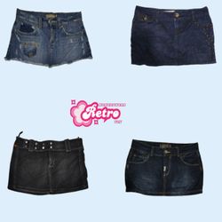 Y2k Bestseller Micro Mini Denim Skirts (..