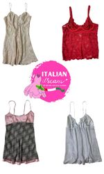 Y2K Romantic x Printed Pastel Slip Dresses
