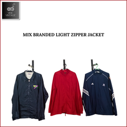 VESTES ZIPPÉES LÉGÈRES DE MARQUE MIXTE - 10 PCS (L..
