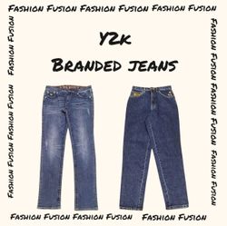 FF-902 jeans misturados Y2K