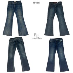 Jeans de mezclilla Y2K Cyber Girl Era (RE-1095)