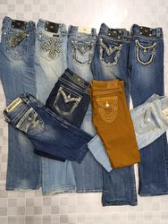 R70 Ladies Y2k Miss Me, Rock Rivival & True Religi..