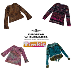 Y2K Graphic European Long sleeve tops Mix Ft.Pimki..