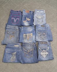 Y2K embroided jeans Bootcut