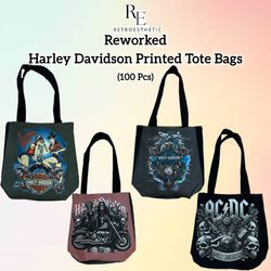Tote Bag con T-Shirt Stampate Harley Davidson Riel..