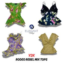 Y2K Rodeo Rebel Mix Tops - 12 Teile - EV0364