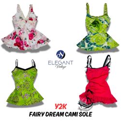 Y2K Fairy Dream Spaghetti-Tops - 11 Stück - EV0367