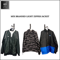 MIX BRANDED LIGHT ZIPPER JACKET - 10 PCS (BUNDLE 3..