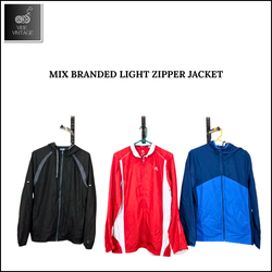MIX BRANDED LIGHT ZIPPER JACKET - 10 PCS (BUNDLE 5..