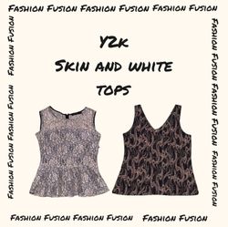FF-917 base de piel y2k y tops negros