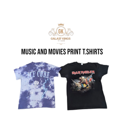 Movie And Music Print T.shirts