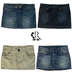 Y2K Britney Era Denim Mini Skirts (RW-190)