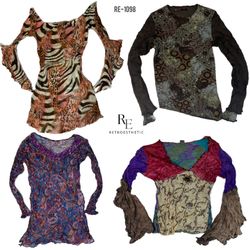 Y2K Pretty Girl Era Top in Rete (RE-1098)