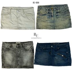 Gonne Mini in Denim Y2K IT Girl (RE-1099)