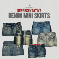 Y2K DENIM MINIRÖCKE (REPR-001)