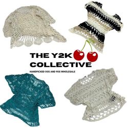 Y2K European Summer Crochet Tops (TEC76)