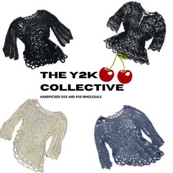 Y2K Ibiza Festival Crochet Tops Mix (TEC..