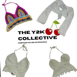 Y2K Perfect Festivalcore Cropped Crochet..