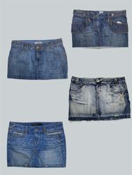 Y2K denim blast mini skirts (TS:561)
