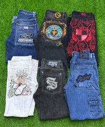 Hiphop jeans and shorts wiyj JNCO,ED Hardy ,Ecko,f..