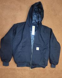 Carhatt rework style black hooded jackets