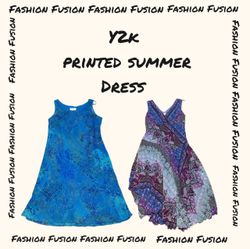 FF-921 Y2k Printed summer dress