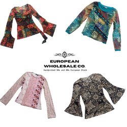 00s European Street Style Mesh Long Sleeve Tops (E..
