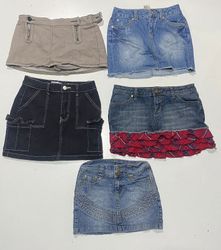 Y2K Denim Mini Skirts 10Pcs