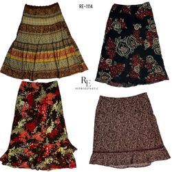 Y2K All Grunge Floral Summer Skirts (RE-1114)