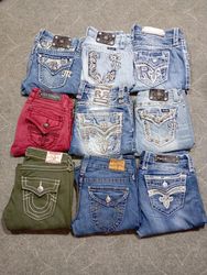 Miss Me True Religion Rock Revival Mixed Jeans