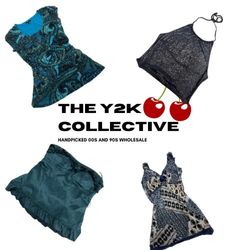 Cami, halter et Mix vibe Aquamarine Y2K (TEC65)